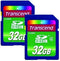 Transcend Digital Camera 32 GB Memory Card, Compatible with Canon PowerShot ELPH 180 Digital Camera Memory Card 2 x 32GB Secure Digital High Capac...