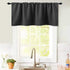 KOUFALL Basement Window Curtains,18 Inch Length Small Blackout Mini Blinds for Transom Windows Well Covers Cafe,Charcoal Dark Grey...