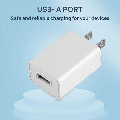 Wall Charger Cube 5V1A USB Power Supply Charging Block Universal Wall Plug Brick Portable Travel Fast Charger Power Adapter for iPhone, Samsung Ga...