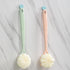15.7inch Upgrand Shower Body Brush,Soft Bristles and Loofah/Mesh Sponge Ball Long Handle Bath Brush Back Scrubber for Gentle Skin Exfoliating and ...