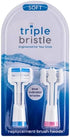 Triple Bristle Replacement Brush Head Refills | Innovative 3 Head Design | Compatible with Triple Bristle Brand Sonic Toothbrush | Color Changing ...