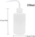 Yuelong Plastic Squeeze Bottle, 2Pcs Safety Wash Bottle 250ml Convenient Green Soap Supply Tattoo Squeeze Bottle with Scale Labels for Medical Lab...
