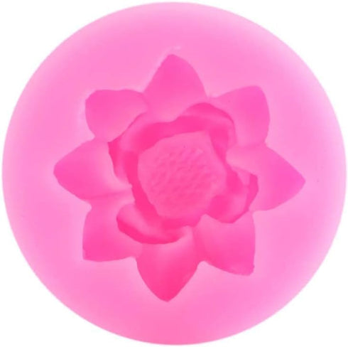 Pink Lotus Flower Silicone Molds,Fondant Candy Making Chocolate Molds,for DIY Cupcake Cake Topper Decoration Pastry and Baking Molds Bakeware...