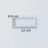 LILIAO Scalloped Edge Rectangle Cookie Cutter, 4.7 x 1.9 inch, Stainless Steel...