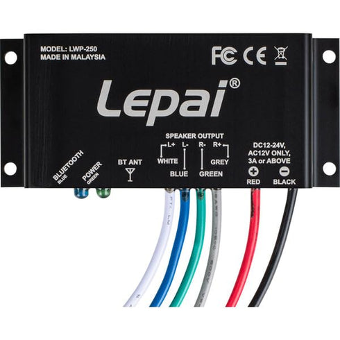 LWP-250 2 x 50W Outdoor/Marine Bluetooth 5.0 Mini Amplifier with Mounting Flanges...
