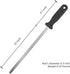 Carbon Steel Knife Sharpener Rod, Professional Honing steel sharpening Stick for home/hunting with immediate sharpening results 10 inch...