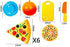 Cutting Fruits Vegetables Set, 24 Pack Play Kitchen Plastic Cutting Food for Kids Pretend Play Kitchen Toys Educational Food Toys for Children Gir...