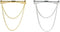 2Pcs Metal Shirt Collar Clips,Necktie Tie Clips Clip-on Collar Bar Pin Shirt Clip Men's Shirt Suit Collar Pin Prevent Exposure Buckle Neckwear Cli...