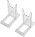 2 Pieces Acrylic Easel Display Stand Plastic Plate Display Stands Mini Easel Stand Mini Easel Stand Adjustable Picture Stand Coin Display Stand, T...