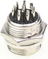 Aviation Plug Connector 10 Pairs Male Female Panel Metal Wire Connector 16mm Socket (8 Pins 10-Pack)...