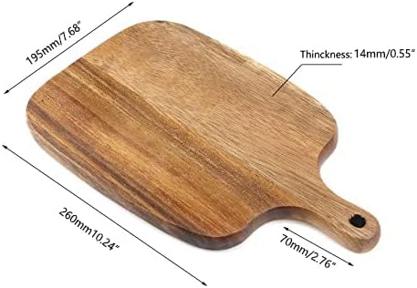Wood Cutting Board Wooden Kitchen Cutting Boards with Handle for Vegetables Meat Cheese Bread Fruits Acacia Wood Chopping Boards Charcuterie Board...