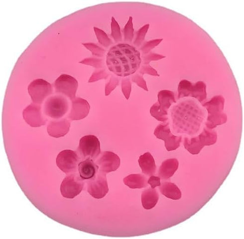 Flower Fondant Cake Silicone Mould Flower and Butterfly Candy Molds - for Cake Decoration,Chocolate Fudge, Polymer Clay, Soap, Confectionery Proje...
