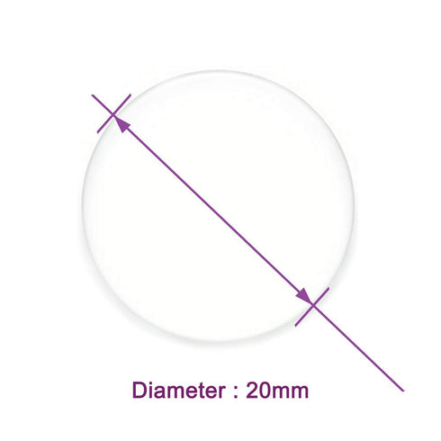 100pcs of Pre-sterilized Microscope Cover Glass for Cell Culture and Fluorescene Microscopy, Dia.20 mm with 2.0# Thickness 0.19-0.22mm, LVR407...
