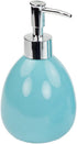 Home Basics 4-Piece Bathroom Accessory Set, Includes Soap/Lotion Dispenser, Toothbrush and Toothpaste Holder, Soap Dish, and Tumbler, Turquoise...