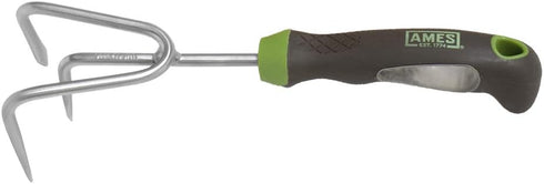 AMES 2445200 Stainless Steel Hand Cultivator with Ergo Gel Grip, 11-Inch...