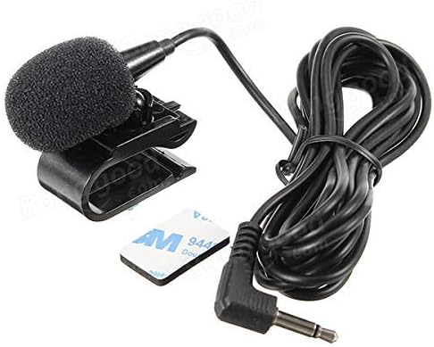 2.5mm Microphone Mic Portable External Assembly For Car Vehicle Head Unit Bluetooth Enabled Audio Stereo Radio GPS DVD...