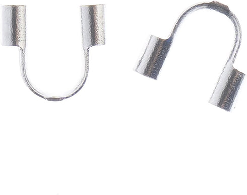 John Bead 24pcs Stainless Steel Wire Guardian 4x4mm 24pcs - Jewelry Findings Kit for DIY Jewelry Making Supplies Findings...