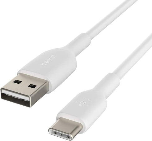 Belkin BoostCharge USB-C Cable (1M/3.3ft), USB-C to USB-A Cable, USB Type-C Cable for iPhone 15 Series, Samsung Galaxy S24, S24+, Note20, Pixel 8,...