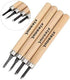 Wood Carving Knife Tool Set, 4pcs Beginners Manual Sharpener Rubber Stamp Knife Carving Tools Set for Chisel DIY Woodworking Carving (#2)...