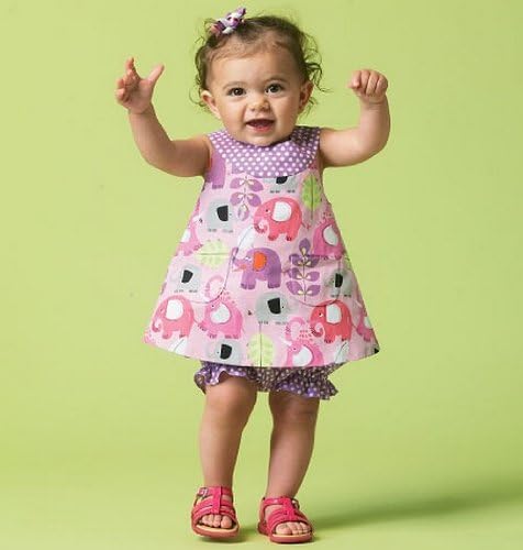 McCall Pattern Company M6912 Infants Reversible Top Dresses Bloomers and Pants, Size YA5...