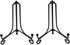 8 inch Anti-Slip Display Pictures Stand, Black Easel Picture Frame Holder Stand, Iron Plates Display Photo Holder Stand for Books, Tabletop Artwor...