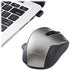 Verbatim Silent Ergonomic Wireless Blue LED Mouse - Graphite...