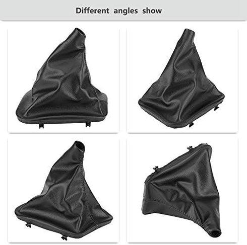 Acouto for pomo de cambio for BMW e30 Gear Gaiter Boot Cover Black Artificial Leather 46g Left Hand Driver Car Gear Stick Shift Knob Gaiter Boot C...