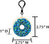 2.75" Squishy Sensory Colorful Backpack Clips or Keychains, 4 ct (Squish Donut, 4 ct)...