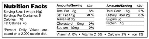 NUCO All Natural, Paleo, Gluten Free, Vegan Non-GMO, Kosher Raw Veggie NUCO Coconut Wraps Original Flavor. Low Carb and Yeast Free 10 Count (Two P...