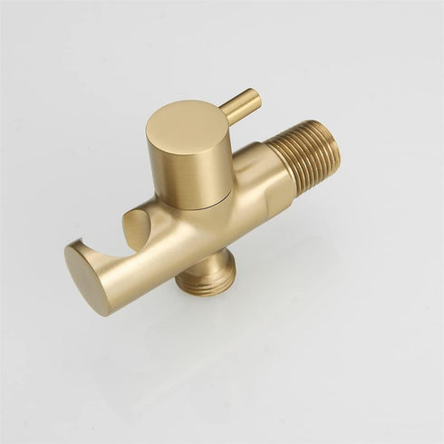 Hand Held Shower Holder with Hose Connector Shower Head Shut Off Valve,Shower Wand Holder Wall Mount,Handheld Shower Handle Sprayer Holder Attachm...