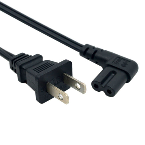 chenyang NEMA 1-15P USA Outlet to IEC 320 C7 90 Degree Angled 18 AWG Power Cable 1M...