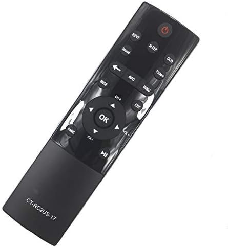 CT-RC2US-17 Remote Control Compatible for Toshiba Smart LED HDTV 55L421U 55L621U 65L621U 32L221U 43L621U 49L621U...