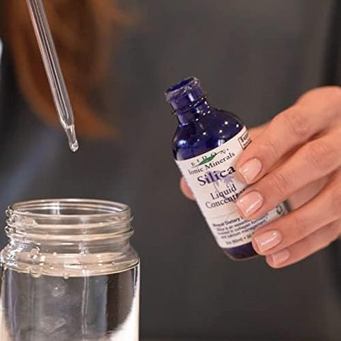 Eidon Ionic Minerals Liquid Silica Mineral Concentrate - Silica Supplement for Hair, Skin and Nails, Supports Collagen Production, Joint and Bone ...