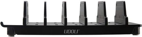 Adjustable Universal Multi Device Organizer Dock Stand Holder, Tablet Cell Phone Desktop Stand for iPhone Samsung Galaxy Google Nexus Kindle (Blac...
