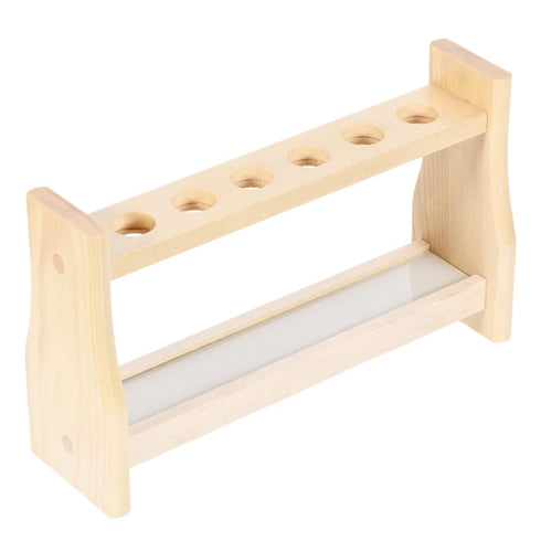 uxcell Wooden Test Tube Holder Rack 6 Wells for 10ml Centrifuge Tubes...