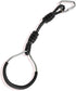Single Black Gymnastic Swing Ninja Climbing Ring Kids Outdoor Playground Playset Accessories, Funny Monkey Gym Bar Obstacle Ring with Carabiners f...