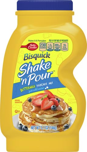 Betty Crocker Bisquick Shake 'n Pour, Buttermilk Pancake Mix, 5.1 oz...