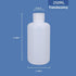 250ml/2 Pcs HDPE Narrow Mouth Round Container, Leak Proof Plastic Lab Chemical Reagent Bottles, Water Sample Bottles (Translucence, 8.45 oz)...
