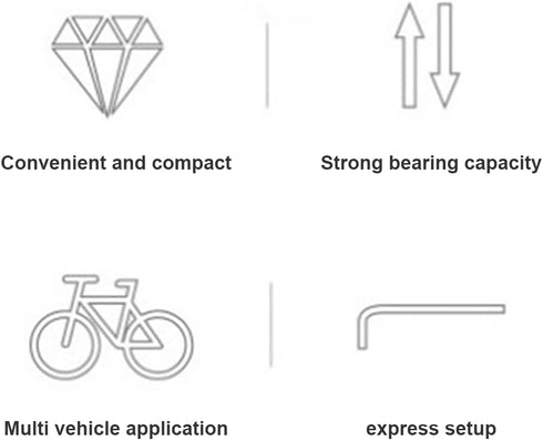 Versatile Alloy Quick Release Fork Mount Bicycle Block Car Rack Carrier Holders Road Bike Rack Front Fork Stand Holder for Car Truck Pickup Bed St...