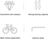 Versatile Alloy Quick Release Fork Mount Bicycle Block Car Rack Carrier Holders Road Bike Rack Front Fork Stand Holder for Car Truck Pickup Bed St...