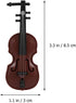 Zerodeko 8 Set of Mini Violin Miniature Musical Instruments Dollhouse Accessories Tiny Violin Model Desktop Decorations Party Favors for Kids Adul...