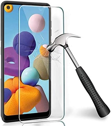 for Samsung Galaxy A21 Screen Protector Tempered Glass, HD Clear Case Friendly Screen Protective Film for Galaxy A21 Phone...