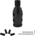 Universal Gear Shift Knob Adapter, M10×1.5 Aluminum Alloy Shifter Knob Adapter for Non-Threaded Shifters, Shifter Knob Boot Retainer Gear Stick Co...