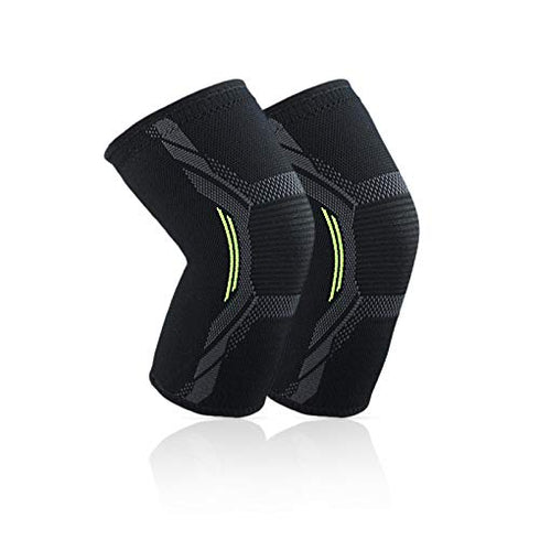 2 Pack Compression Knee Brace for Women & Men, Knee Support Brace for Running, Knee Pain Relief, Workout, Walking, Hiking, Sports, Arthritis, ACL,...