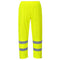 Portwest H441 Hi Vis Waterproof Rain Pants - Reflective Lightweight Safety Pants Class 1 Yellow, Large...