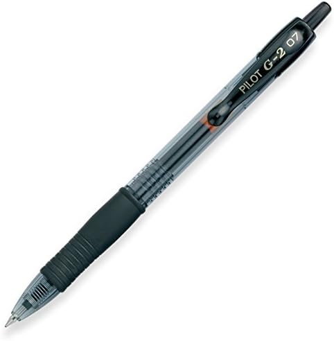 Pilot G2 pens retractable Gel Roller ballpoint 07 Fine point Black, Blue & Red Bundle (6)...