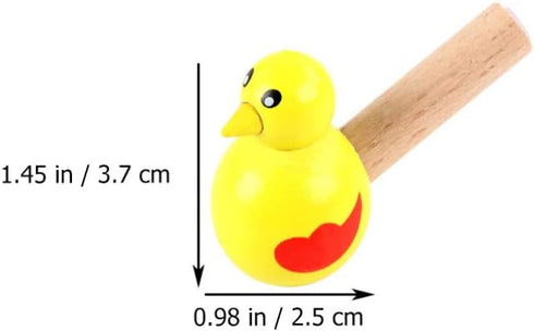 Kisangel 4pcs Bird Whistle Noisemaker Toy Baby Educational Toys Animal Wooden Whistle Children Toy Whistle Toy for Kids Whistle Plaything Animal W...