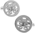 Chinese Character Wedding "XI" Marry Groom Gift Silver Round Cufflinks...