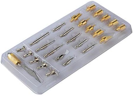 28pc Wood Burning Pen Tips With Stencil Set Soldering Iron Working Carving Burner For Working Tools...
