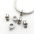 100g (About 125pcs) Mixed Tibetan Tube, Spacer Bail Bead Hanger Fit Charm European Bracelet Pendant (Antique Silver), 125...